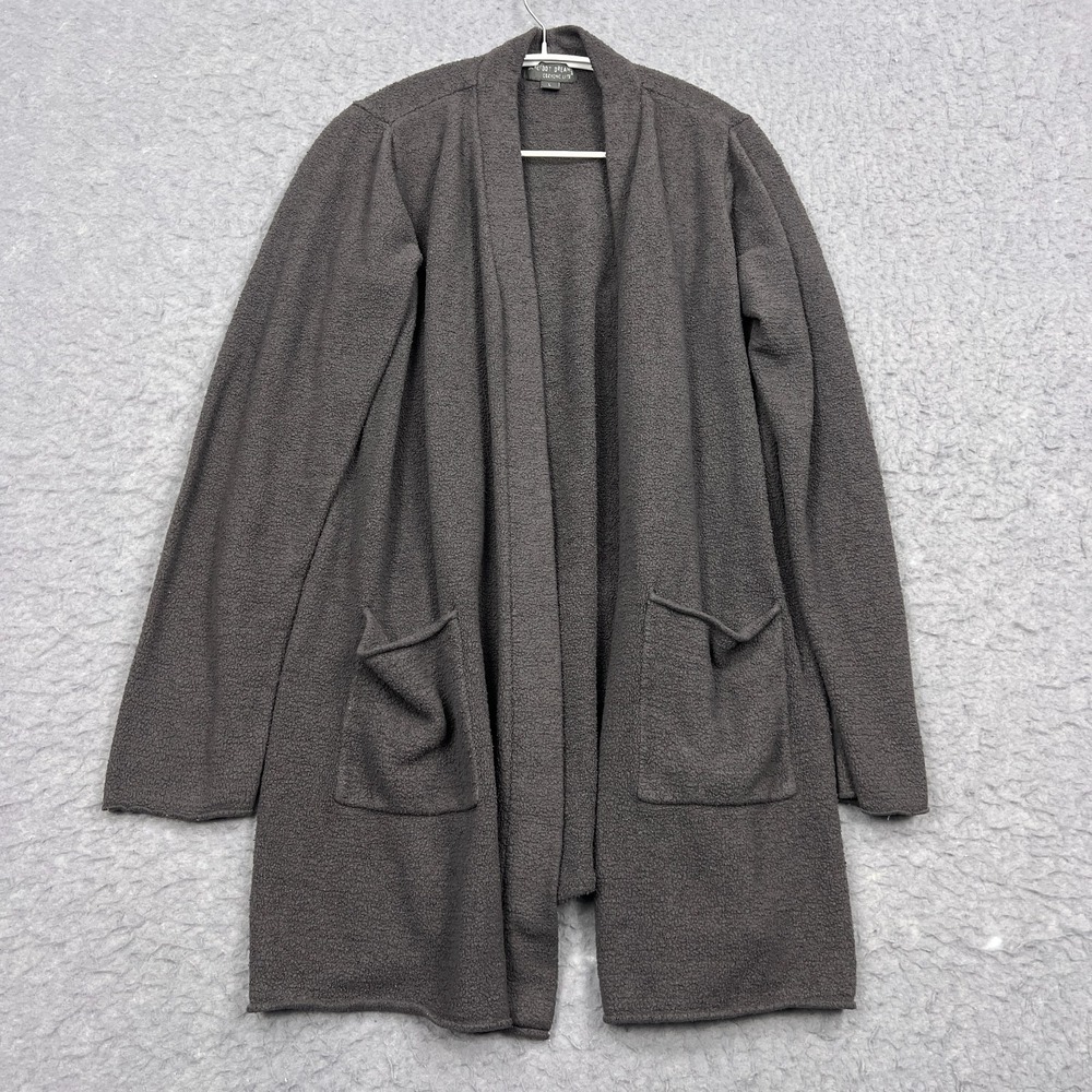 Barefoot Dreams Sunrise Cardigan Womens Large Gray CozyChic Ultra Lite Wrap Soft
